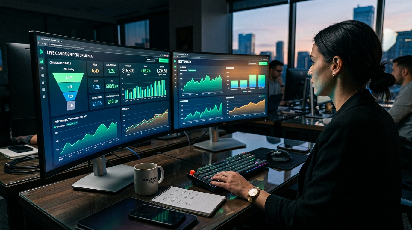 Performance marketing, paid ads analytics and conversion optimization